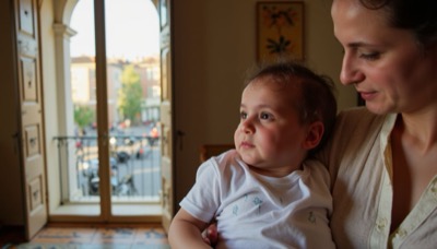 AI-generated film still from Me-Me exploring identity and unlived destinies in Milan